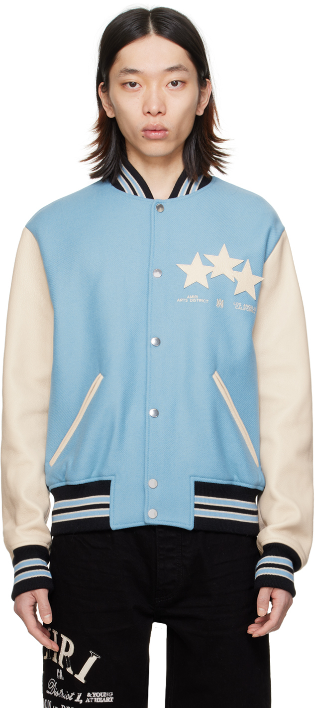 Blue Stars Bomber Jacket