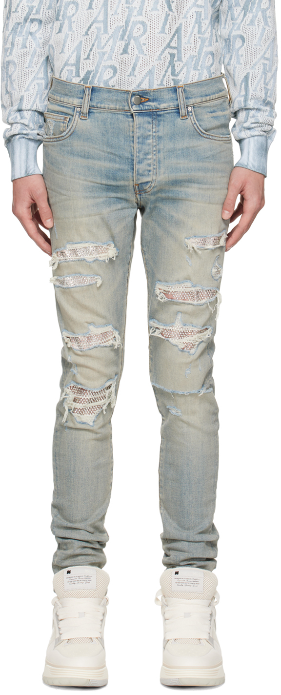 Sequin Thrasher Cotton Stretch Jeans