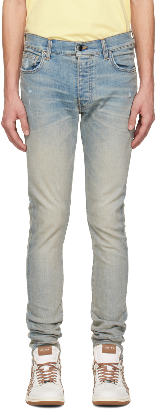 Indigo Stack Jeans by AMIRI on Sale