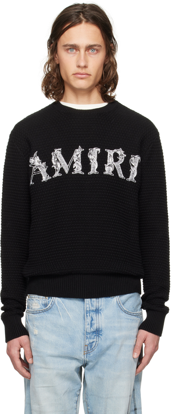 AMIRI Black Baroque Sweater