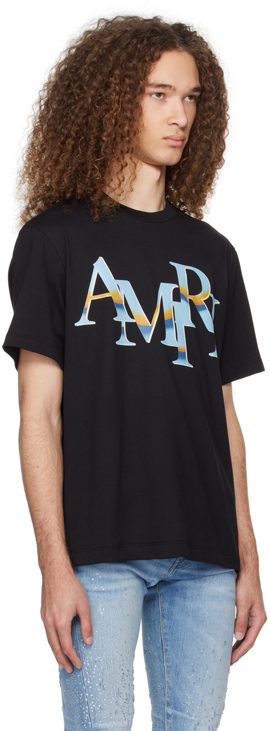 Amiri Logo-print Cotton T-shirt In Black