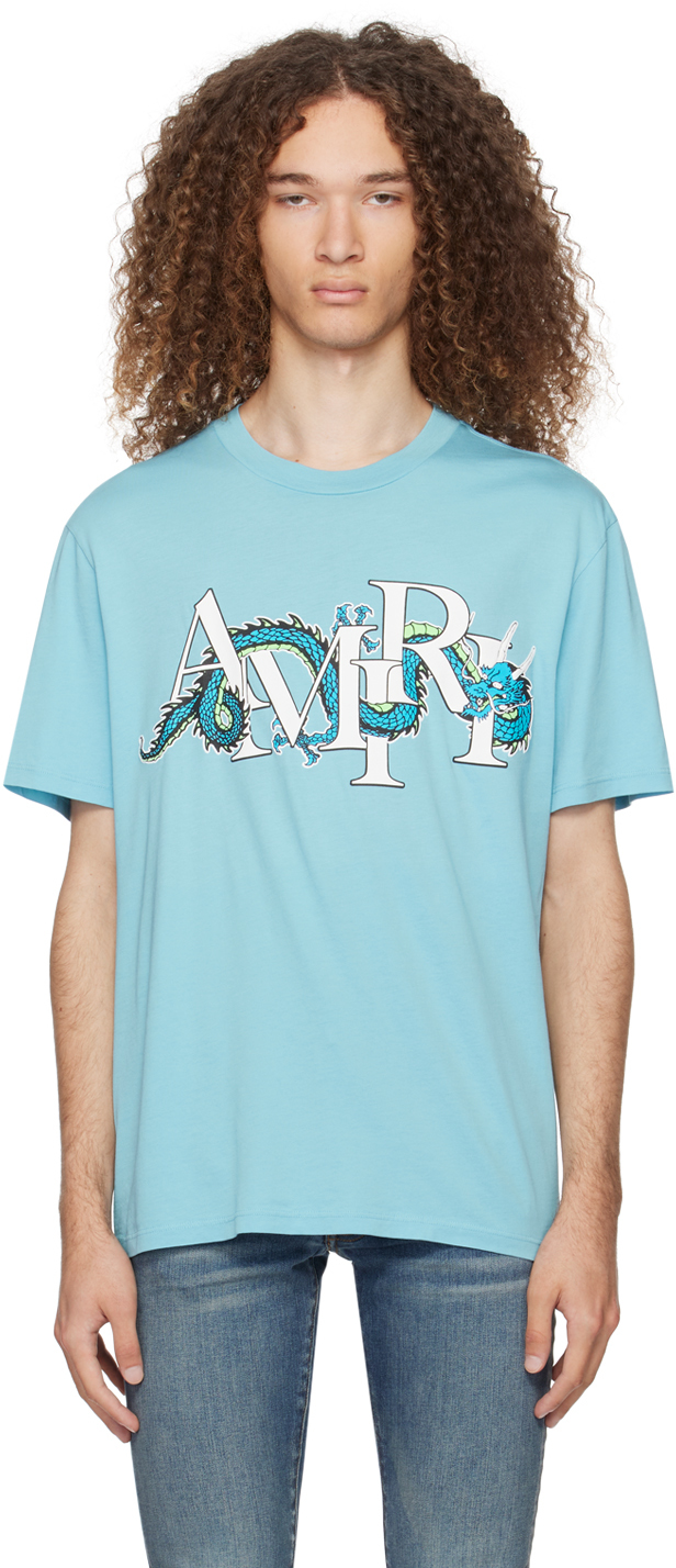 AMIRI Blue CNY Dragon T-Shirt
