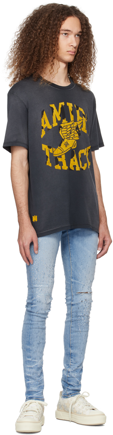 Amiri T-shirts And Polos In Faded Black