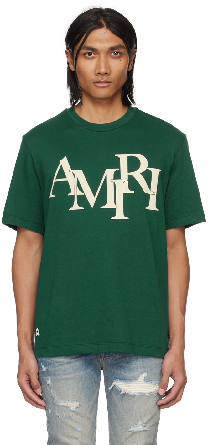 Green Staggered T-Shirt