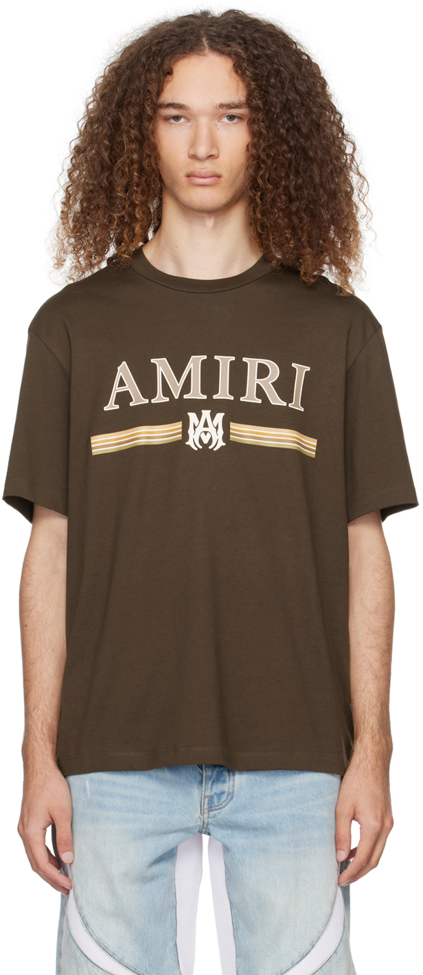 AMIRI: Brown MA Bar T-Shirt | SSENSE Canada