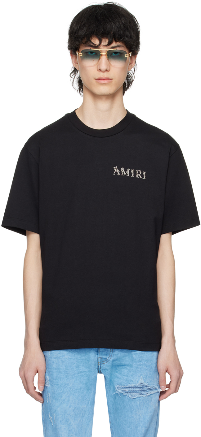 Shop Amiri Black Ma Baroque T-shirt