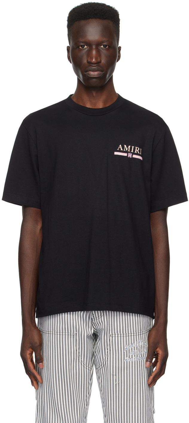 Shop Amiri Black Print T-shirt