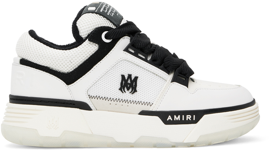 Amiri White & Black Ma-1 Sneakers In White / Black-nappa