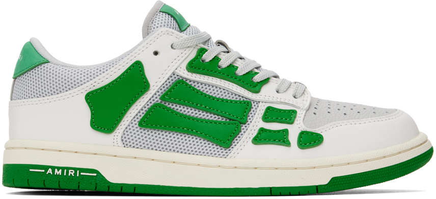 Green & Gray Skel Top Low Sneakers