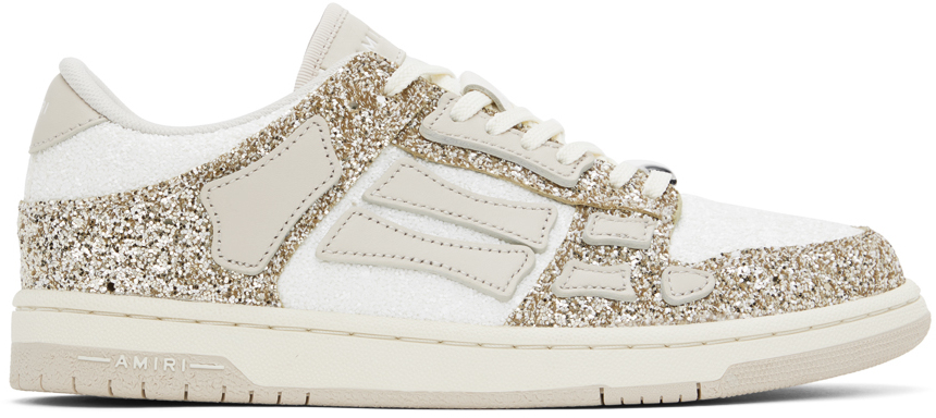 【大人気】AMIRI Skel Top ローカットスニーカー AMIRI Skel Top Low スニーカー | ホワイト | FARFETCH JP