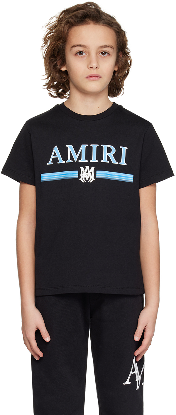 Amiri Kids Black Ma Bar T-shirt