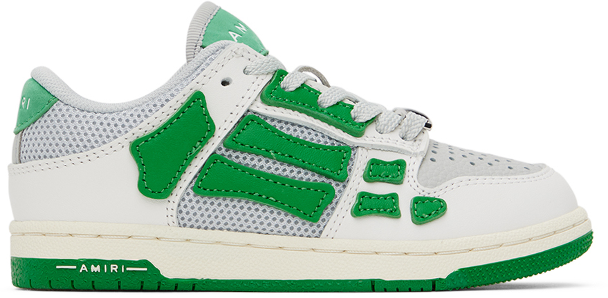 Kids Green & Gray Mesh Skel Top Low Sneakers by AMIRI | SSENSE