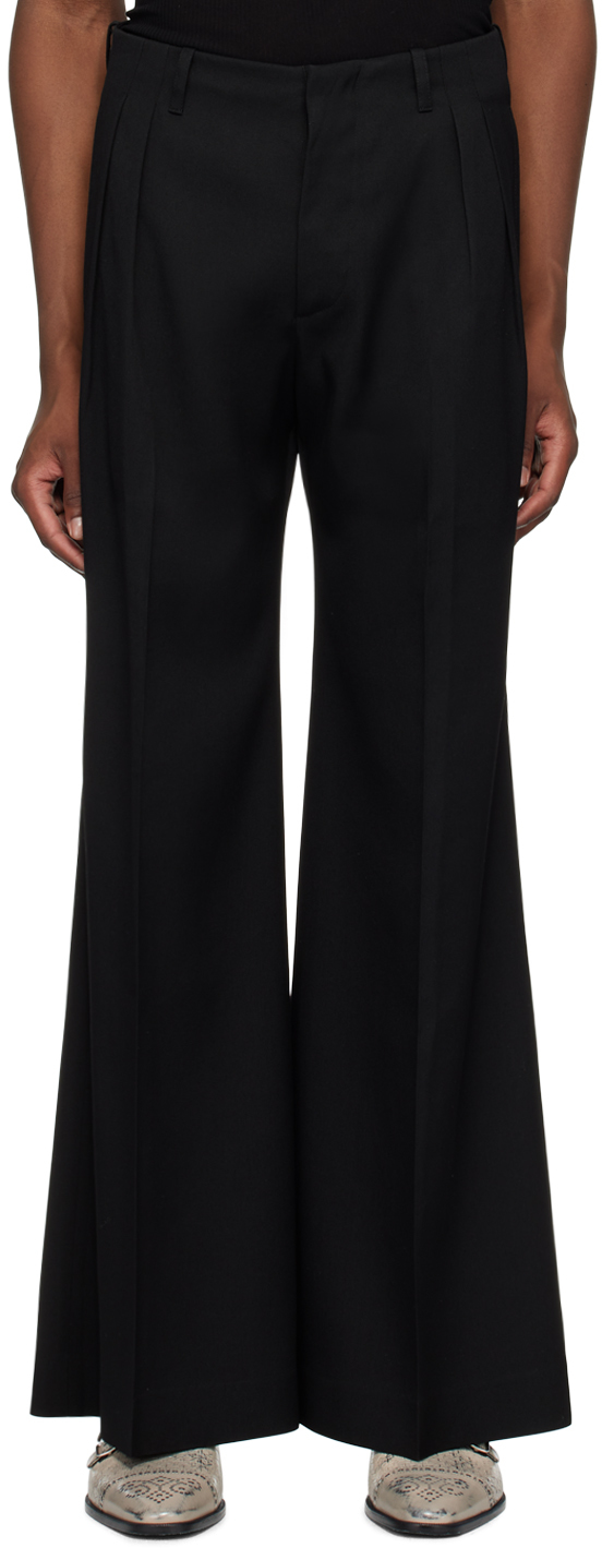 Black Extra Wide Trousers