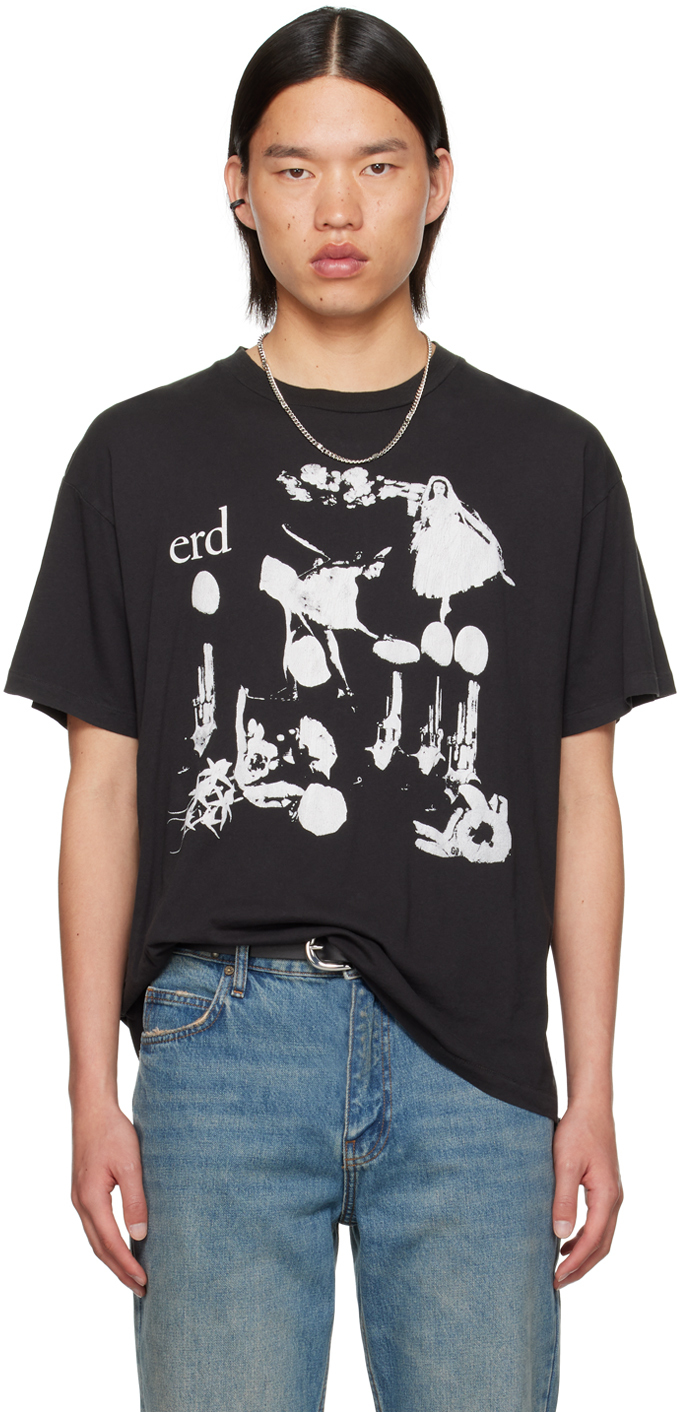 Black Cellophane T-Shirt by Enfants Riches Déprimés on Sale