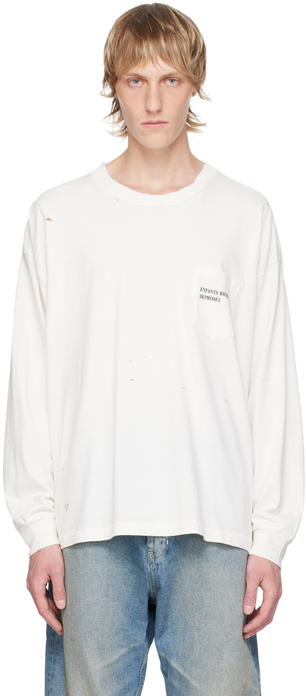 Off-White Pocket Long Sleeve T-Shirt