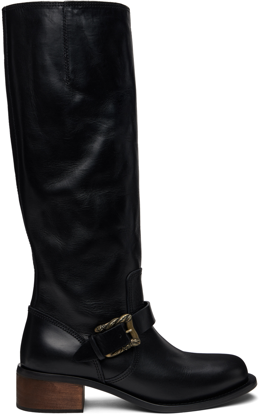 Black Motorcycle Boots