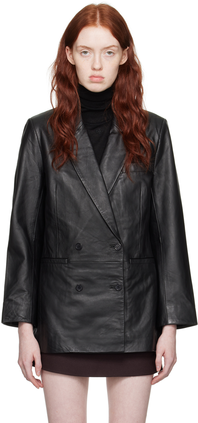 Black Veda Edition Leather Jacket