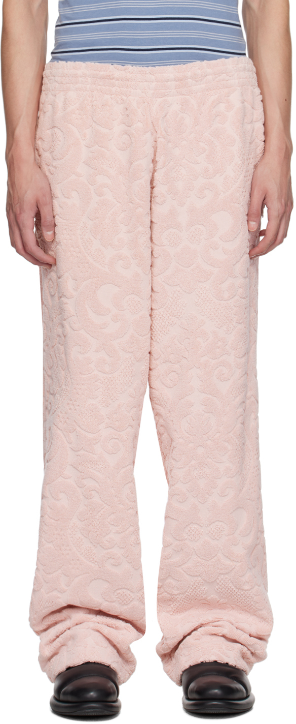 Martine Rose Pink Jacquard Trousers