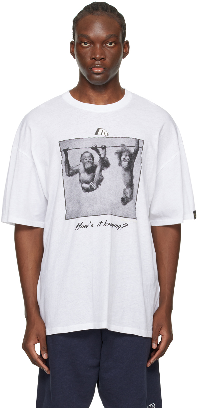 White 'How's It Hanging' T-shirt