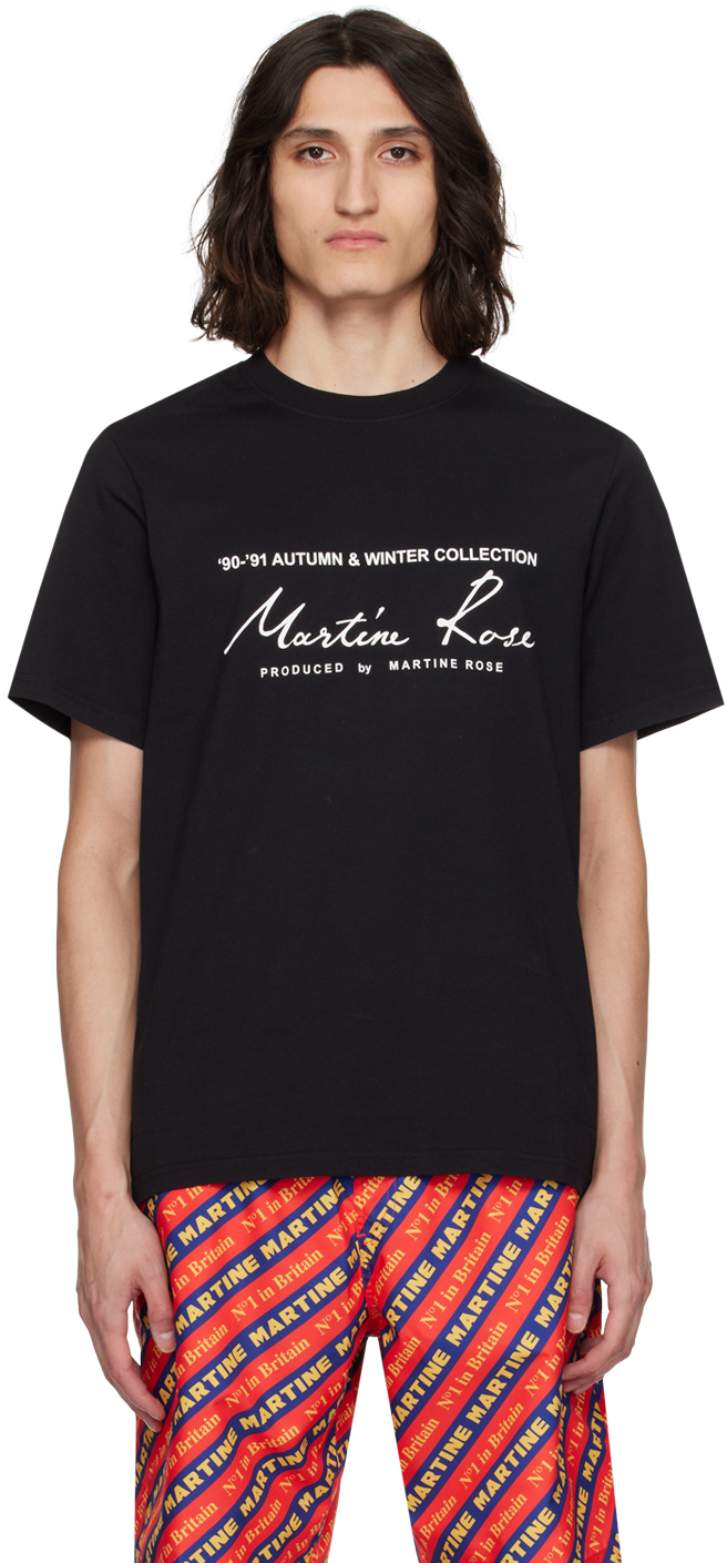 Martine Rose Black Printed T-shirt
