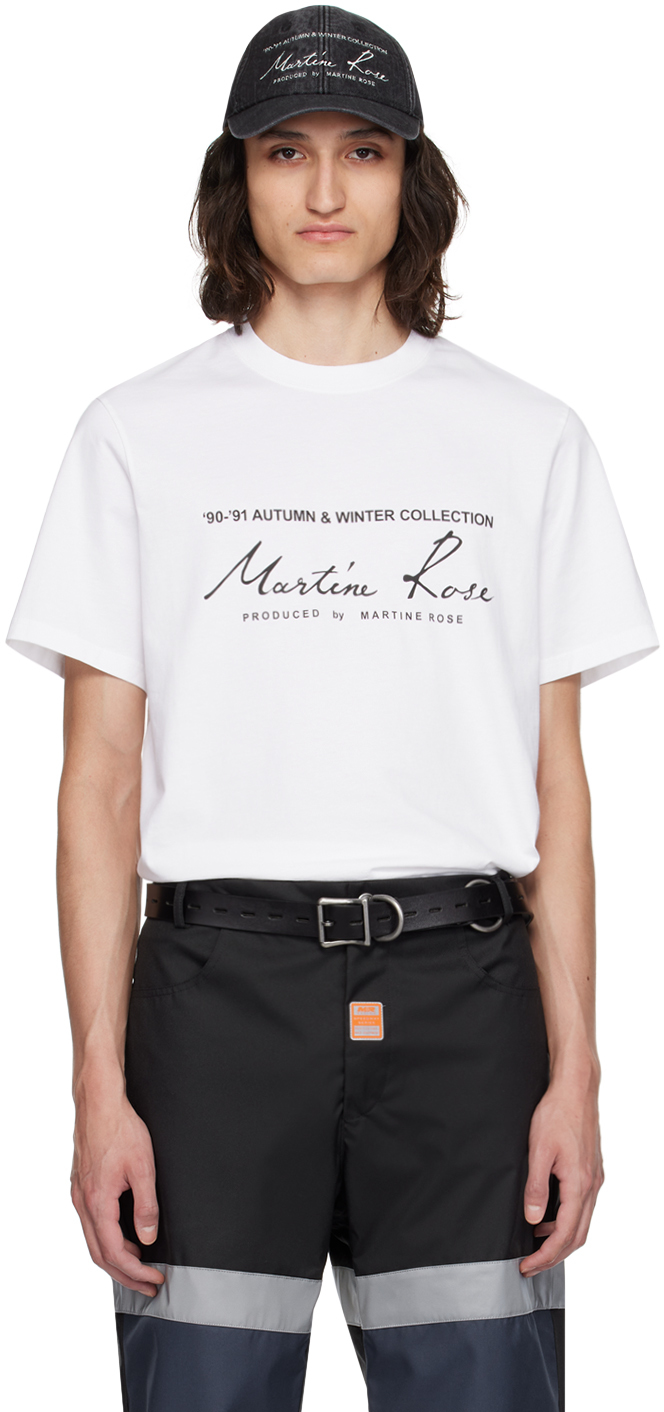 Martine Rose White Printed T-shirt