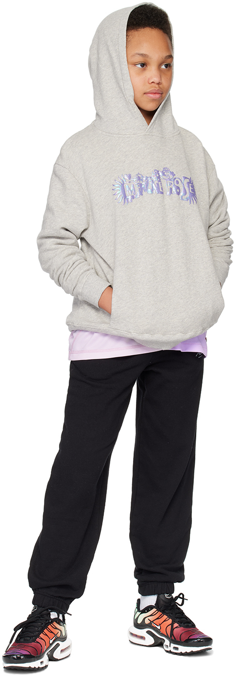 Martine Rose Ssense Exclusive Kids Gray Classic Hoodie In Grey Marl / Megatrip