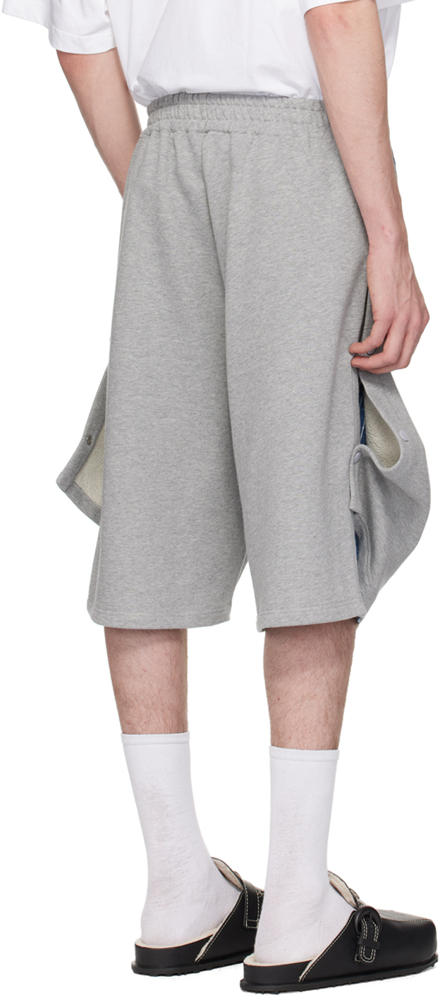 Y/Project Gray Snap Off Shorts | Smart Closet