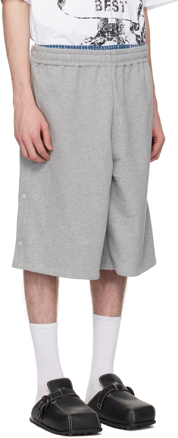 Y/Project Gray Snap Off Shorts | Smart Closet