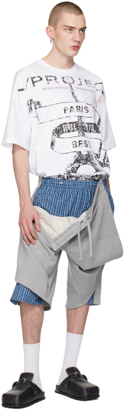 Y/Project Gray Snap Off Shorts | Smart Closet
