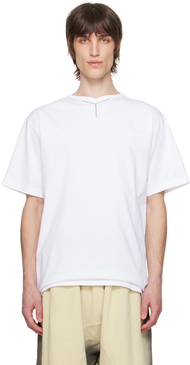 White V-Neck T-Shirt