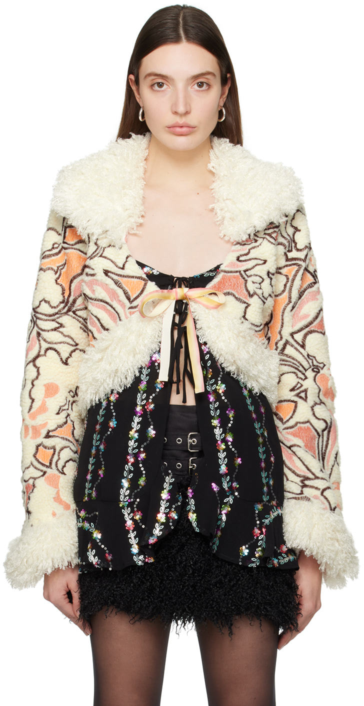 Off-White Nouveau Embroidered Cardigan