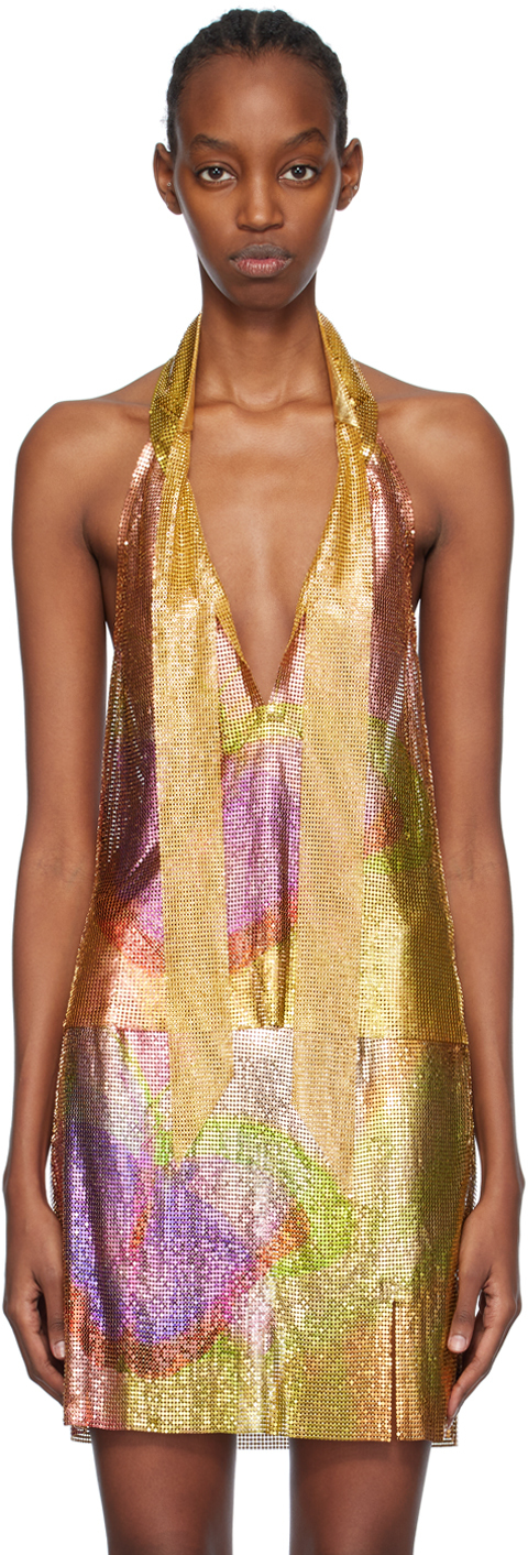 Gold Impressionism Butterfly Tank Top