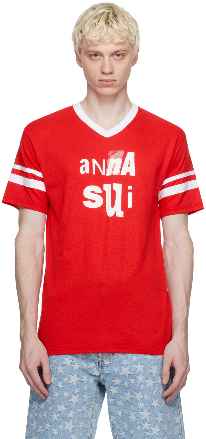 Amiri Red Shotgun T Shirt, $130, SSENSE