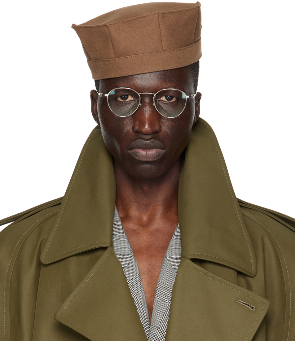Shop Hed Mayner Brown Paneled Hat In 200-brown