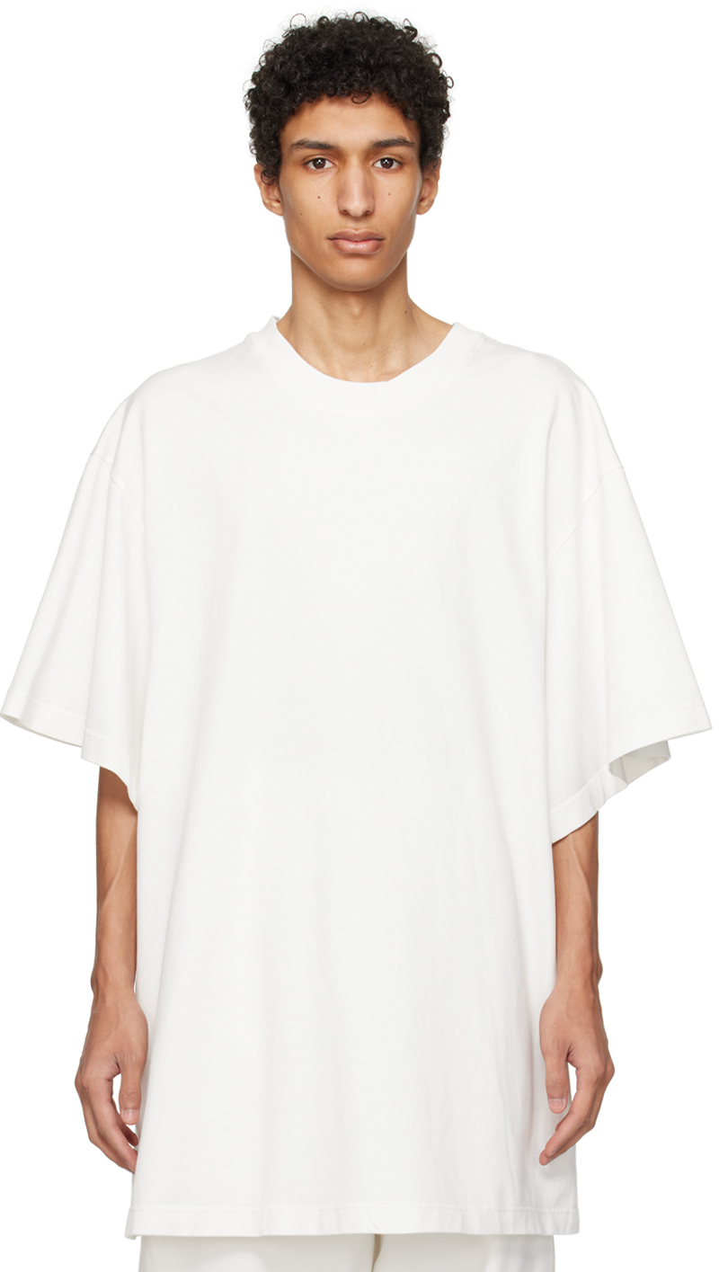 White Dropped Shoulders T-Shirt