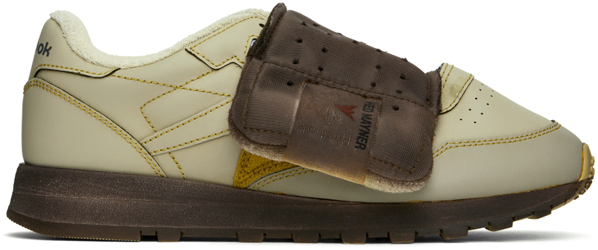 Khaki & Brown Reebok Classics Edition Classic Leather Sneakers