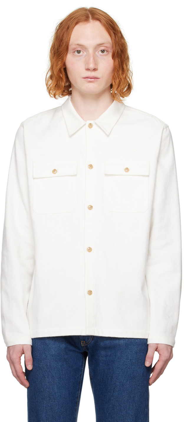 Shop Saturdays Surf Nyc Off-white Ryan Shirt In Ivory