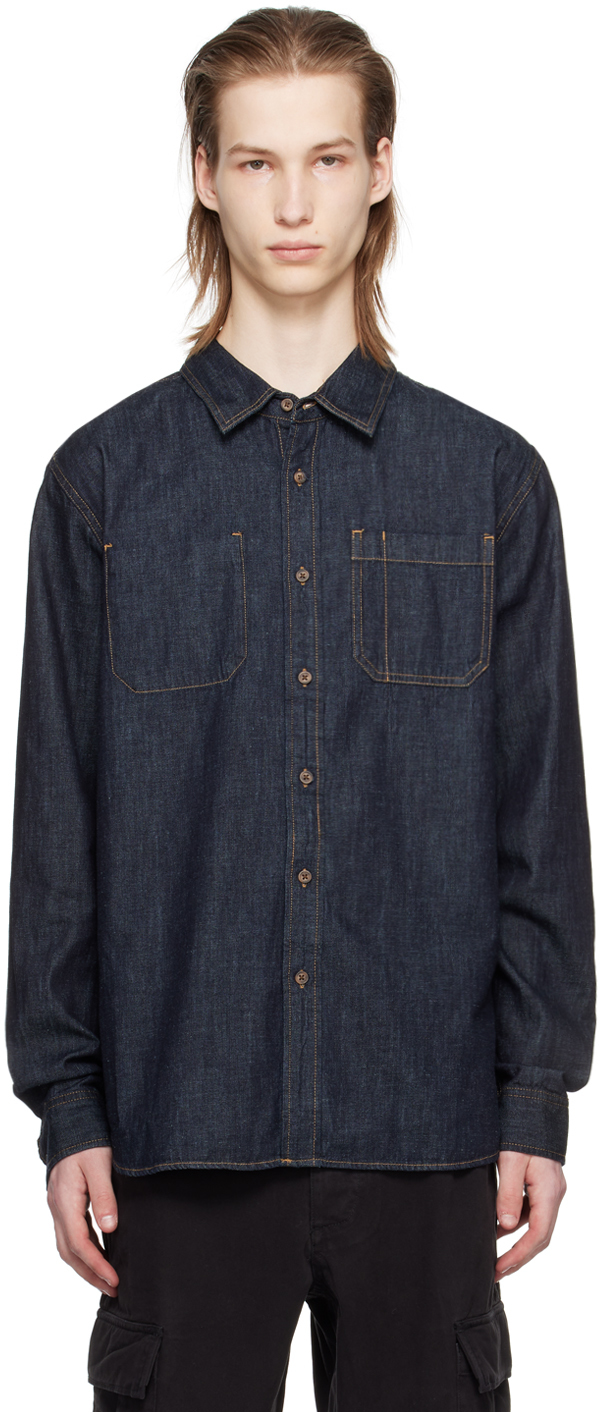 Indigo Kenmare Shirt by Saturdays NYC on Sale