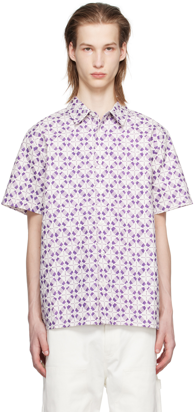 White & Purple Bruce Shirt