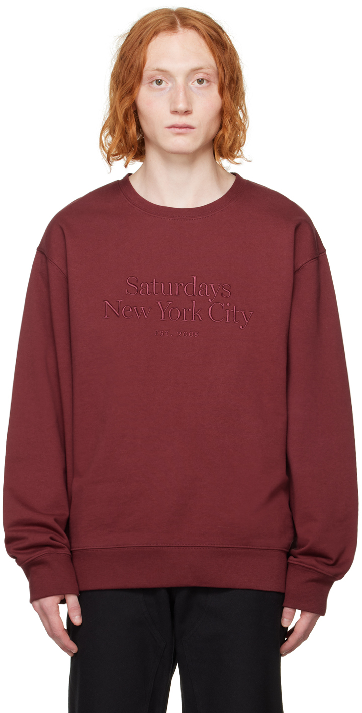Burgundy Bowery Miller Sweatshirt