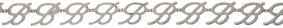Silver Logo Chain Belt