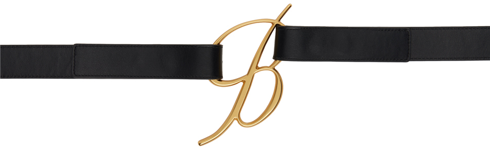 Black Logo Buckle Belt