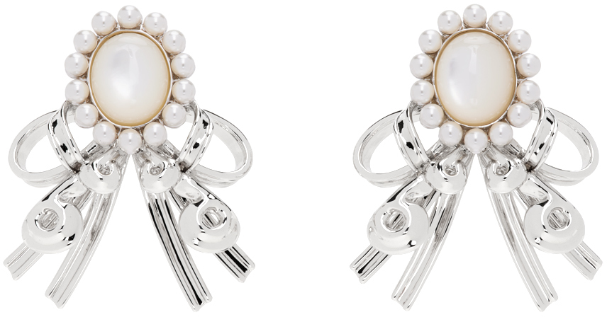 Orecchini A Perno A Girasole In Argento 925 Con Zirconia - Gioiello Donna Elegante Per Matrimonio E Festività - Regalo Di Lusso