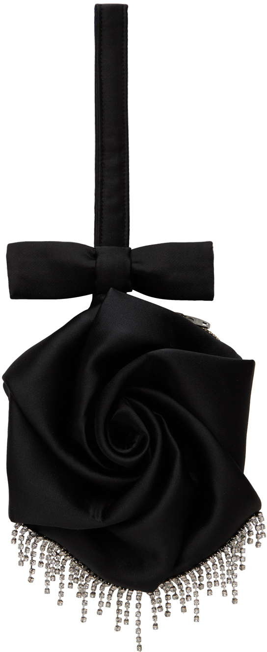 Shushu-tong Black Rose Hand Mini Bag In Ba100
