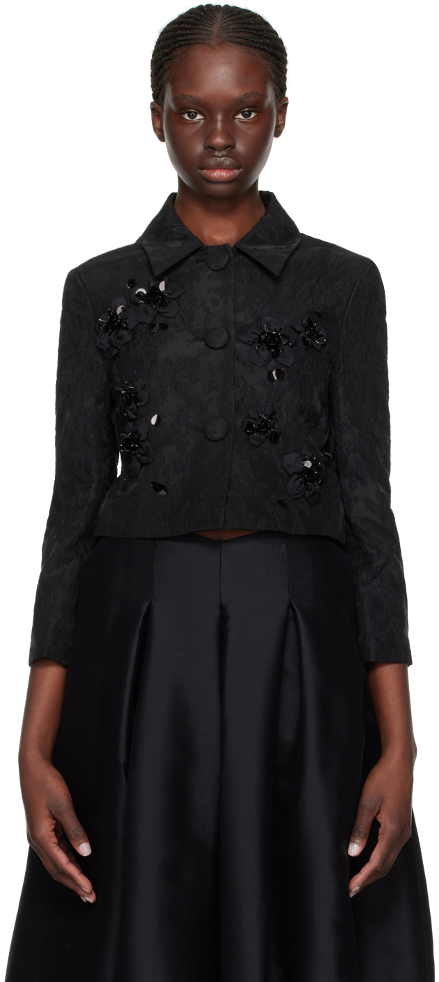 Black Appliqué Jacket