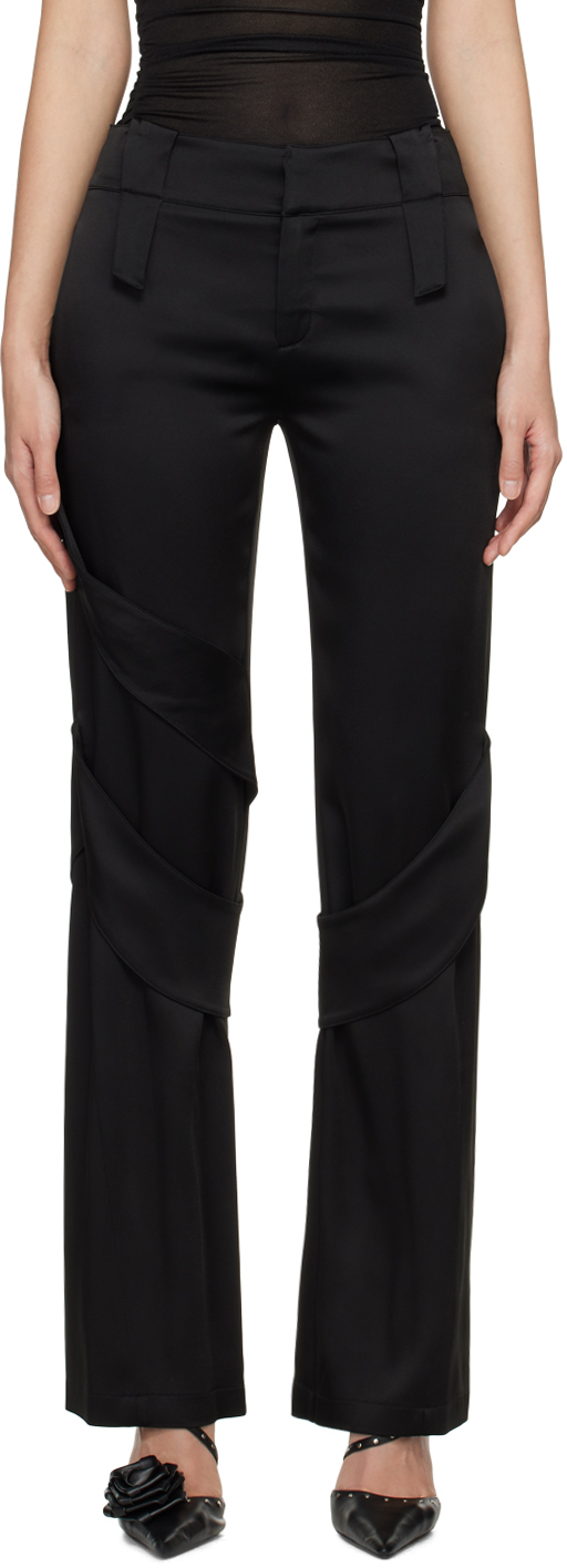 Black Spiral Trousers