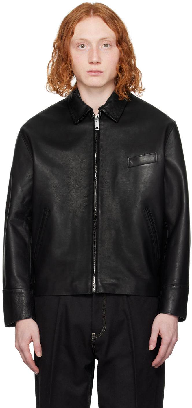 Second / Layer Black Rider Leather Jacket