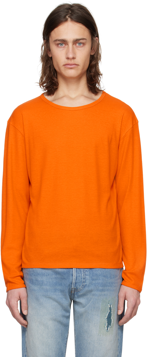 Second / Layer Orange Dias Cortes Long Sleeve T-shirt