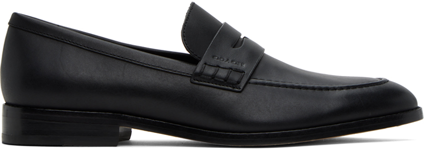 Shop Coach Black Declan Loafers In Blk Black