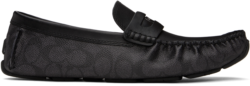 Black Signature Coin Loafers